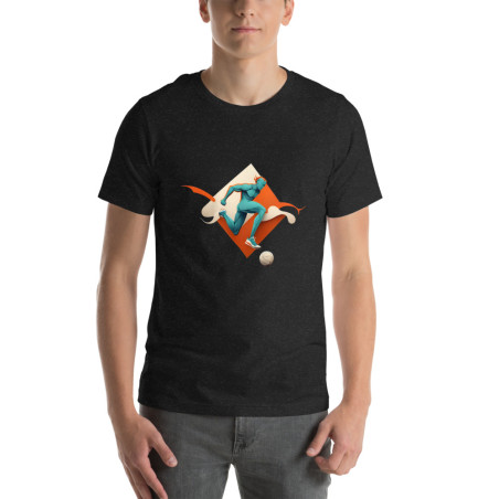 Unisex t-shirt footballer logo