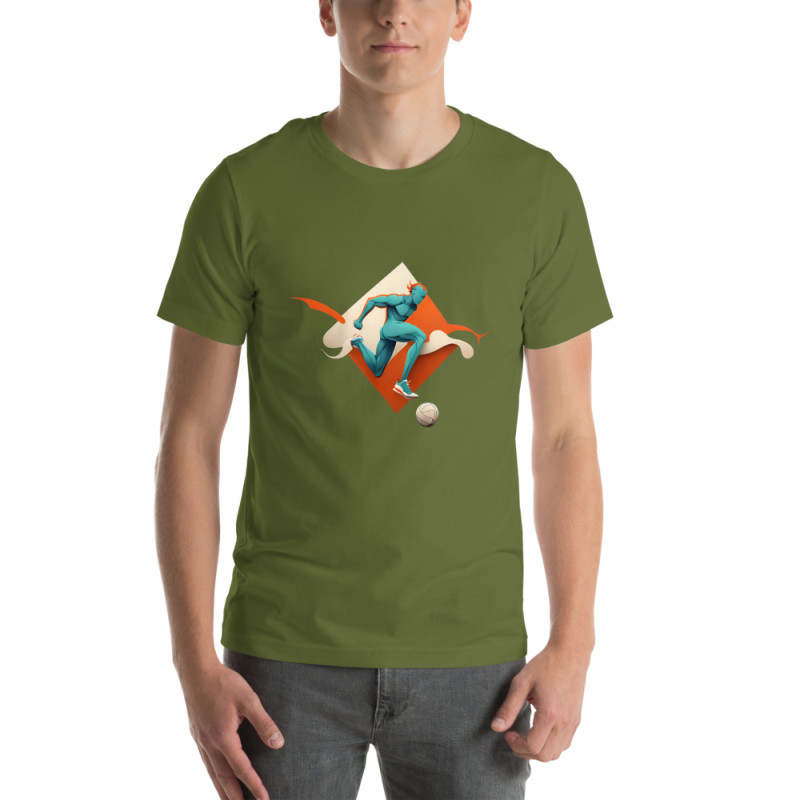 Unisex t-shirt footballer logo