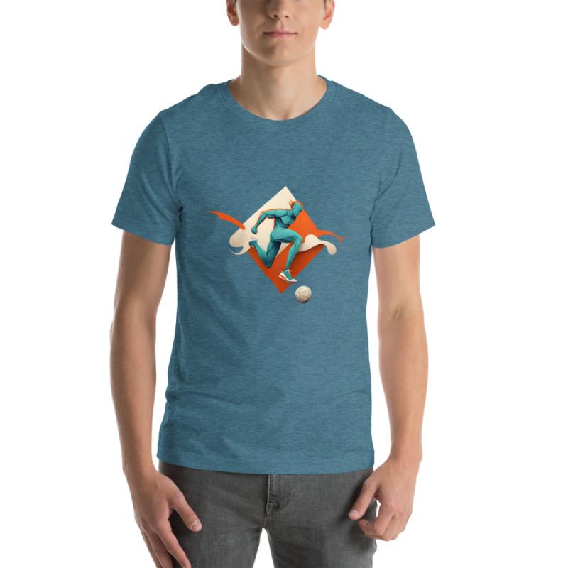 Unisex t-shirt footballer logo