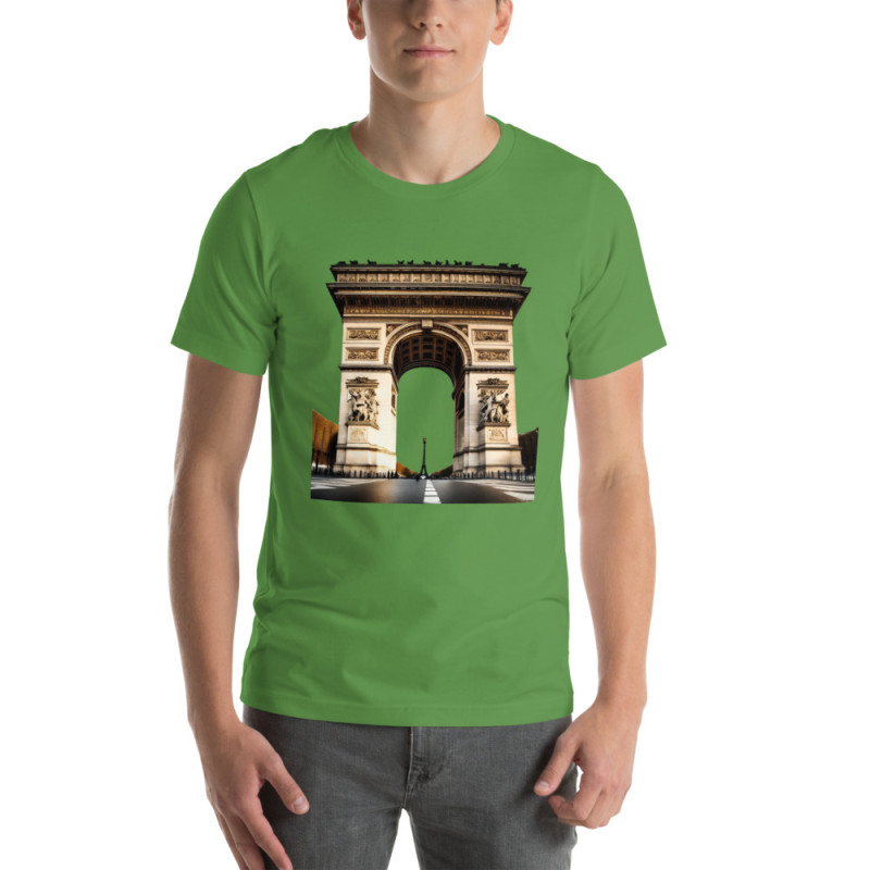 Unisex t-shirt arch of triumph in paris