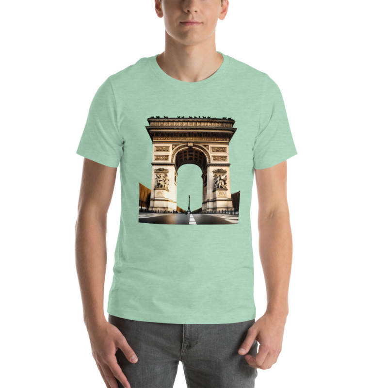 Unisex t-shirt arch of triumph in paris