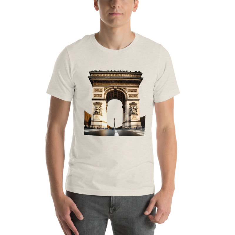 Unisex t-shirt arch of triumph in paris