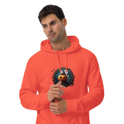 Unisex eco raglan hoodie Halloween Pumpkin