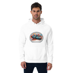 Unisex eco raglan hoodie Racing Car 2