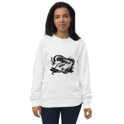 Unisex organic sweatshirt Racing car 3