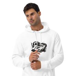 Unisex eco raglan hoodie Racing car 3