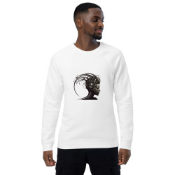 Unisex organic raglan sweatshirt