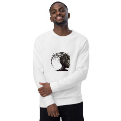 Unisex organic raglan sweatshirt