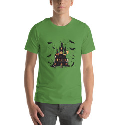 Unisex t-shirt halloween haunted house