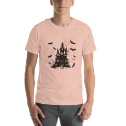 Unisex t-shirt halloween haunted house