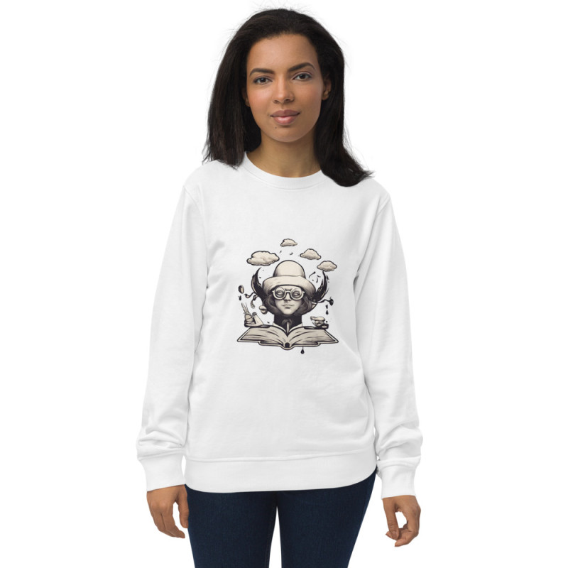 Unisex organic sweatshirt intelligent humour