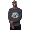 Unisex organic raglan sweatshirt Everest mountaineer