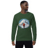 Unisex organic raglan sweatshirt Everest mountaineer