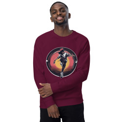 Unisex organic raglan sweatshirt hip hop dance