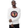 Unisex organic raglan sweatshirt hip hop dance