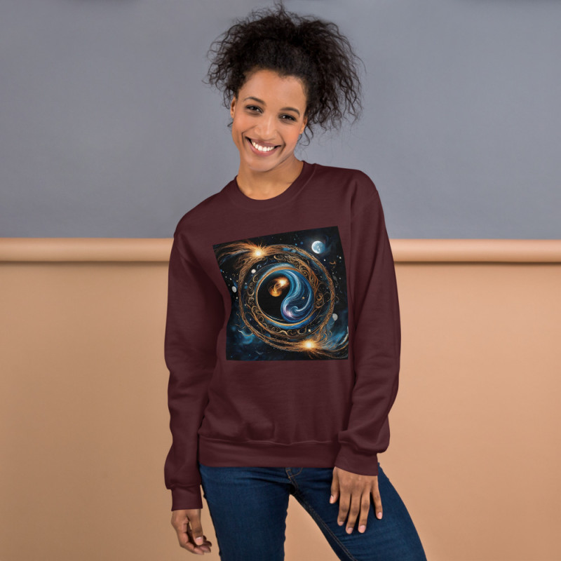 Unisex Sweatshirt Yin Yang Universe