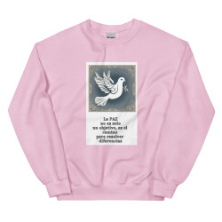 Unisex Sweatshirt Dove Peace Sentence