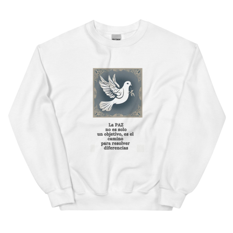 Unisex Sweatshirt Dove Peace Sentence