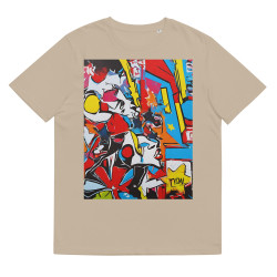 Unisex organic cotton t-shirt Pop Art