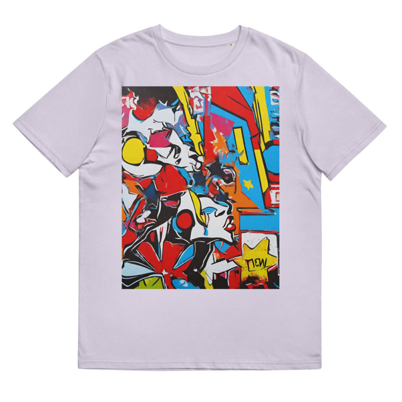 Unisex organic cotton t-shirt Pop Art