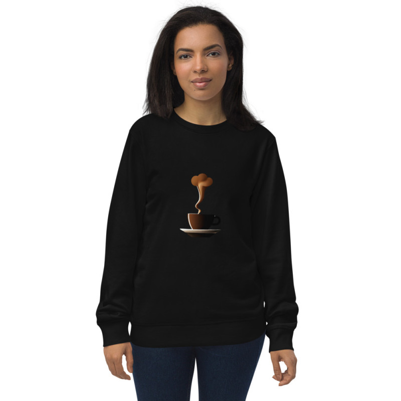 Unisex organic sweatshirt coffee