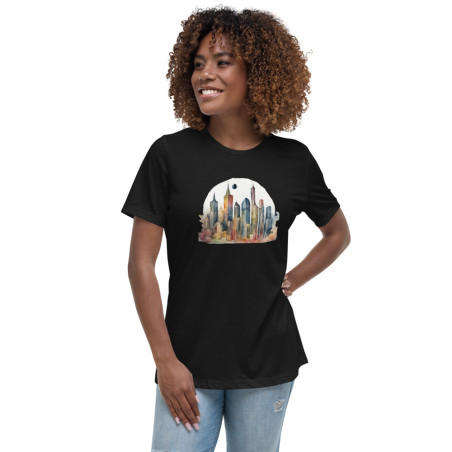 Women's Relaxed T-Shirt surrealist city