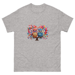 Men's classic tee owls with hearts