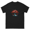 Men's classic tee blue tree with red crown surrealist