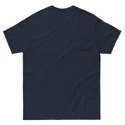 Camiseta de hombre árbol azul copa roja surrealista