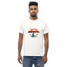 Men's classic tee blue tree with red crown surrealist