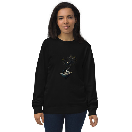 Unisex organic sweatshirt surrealist tree