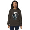 Unisex organic sweatshirt big head dog